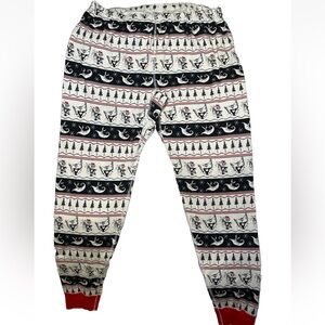 Hanna Andersson Nightmare Before‎ Christmas Flannel Pajama Pants Adult L Pockets